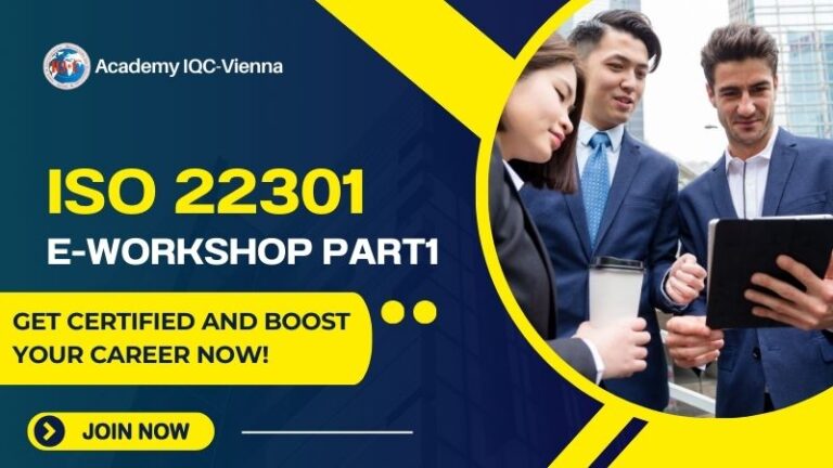 e-Workshop ISO 22301-PART 1