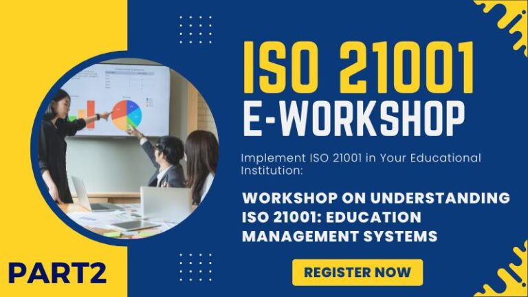 Workshop on Understanding ISO 21001-P2