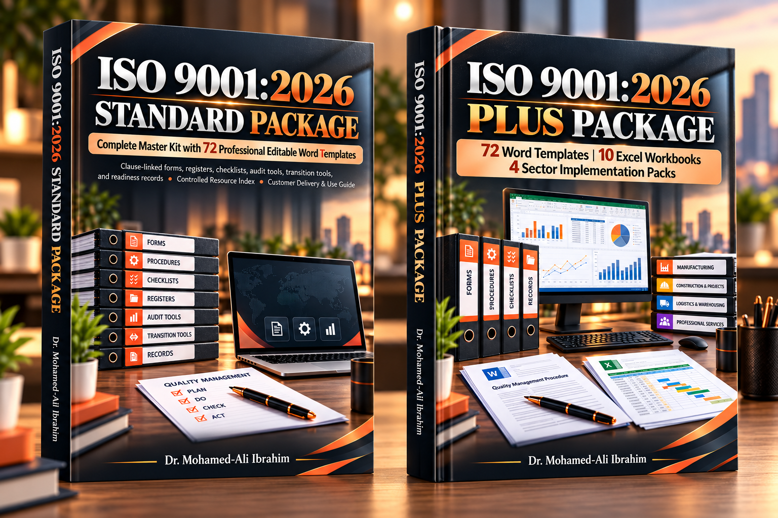 Illustrative Standard and Plus printed book mockups